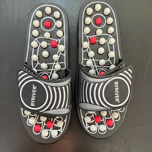 BYRIVER Acupressure Stimulation Foot Massager Sandals Shiatsu - XL (M 11-13)
